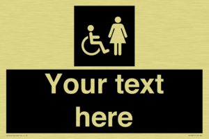 Custom information: black panel disabled and female